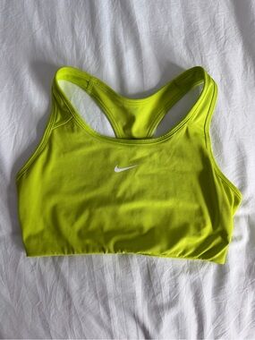 Nike Lime/White Racerback Sports Bra